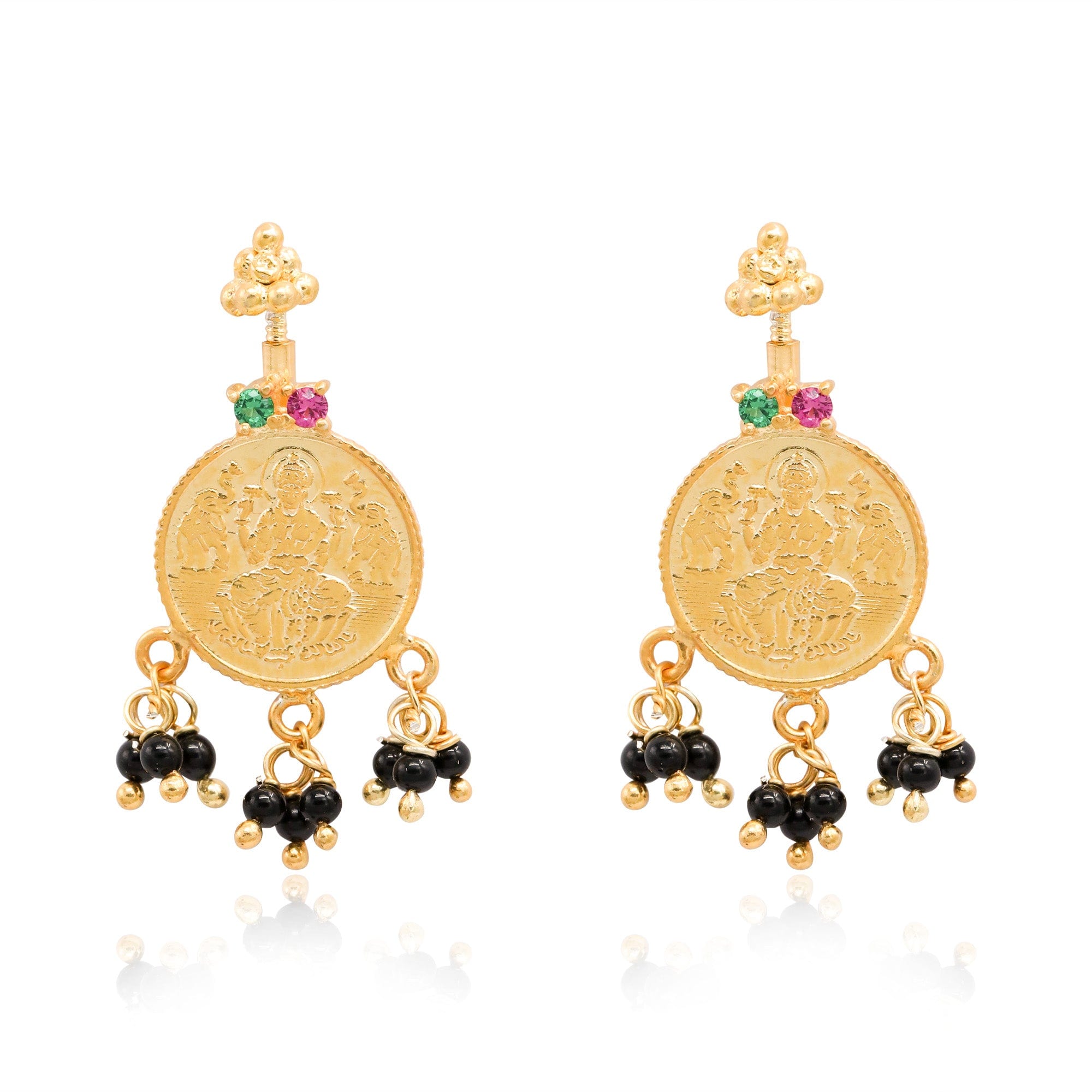 92.5 Sterling Silver Mangal Lakshmi Bugadi (Pierced)