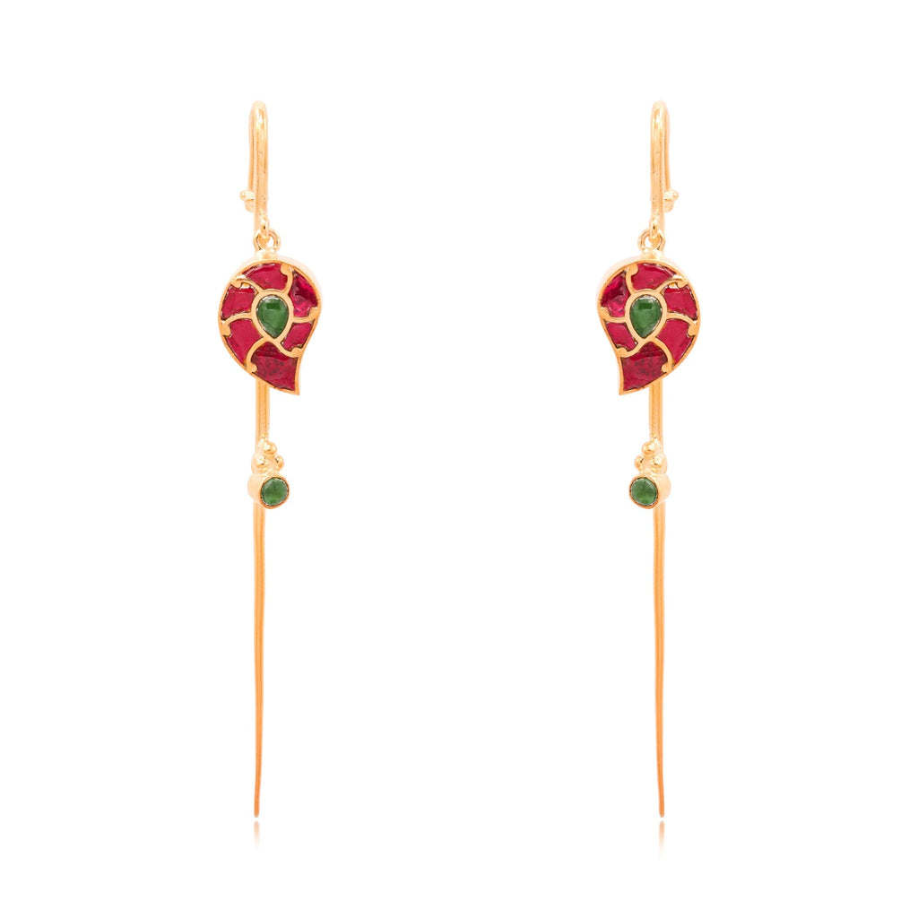 Silver Kundan Earcuff