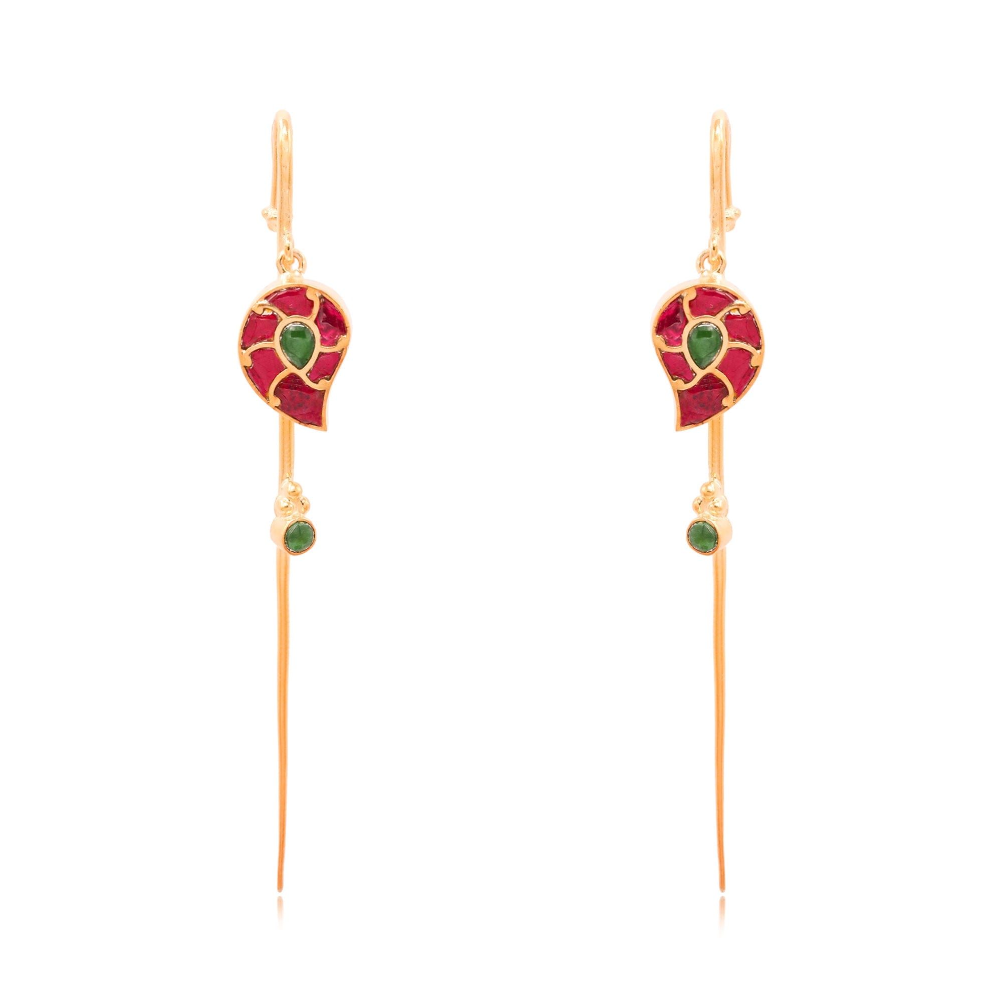 Silver Kundan Earcuff