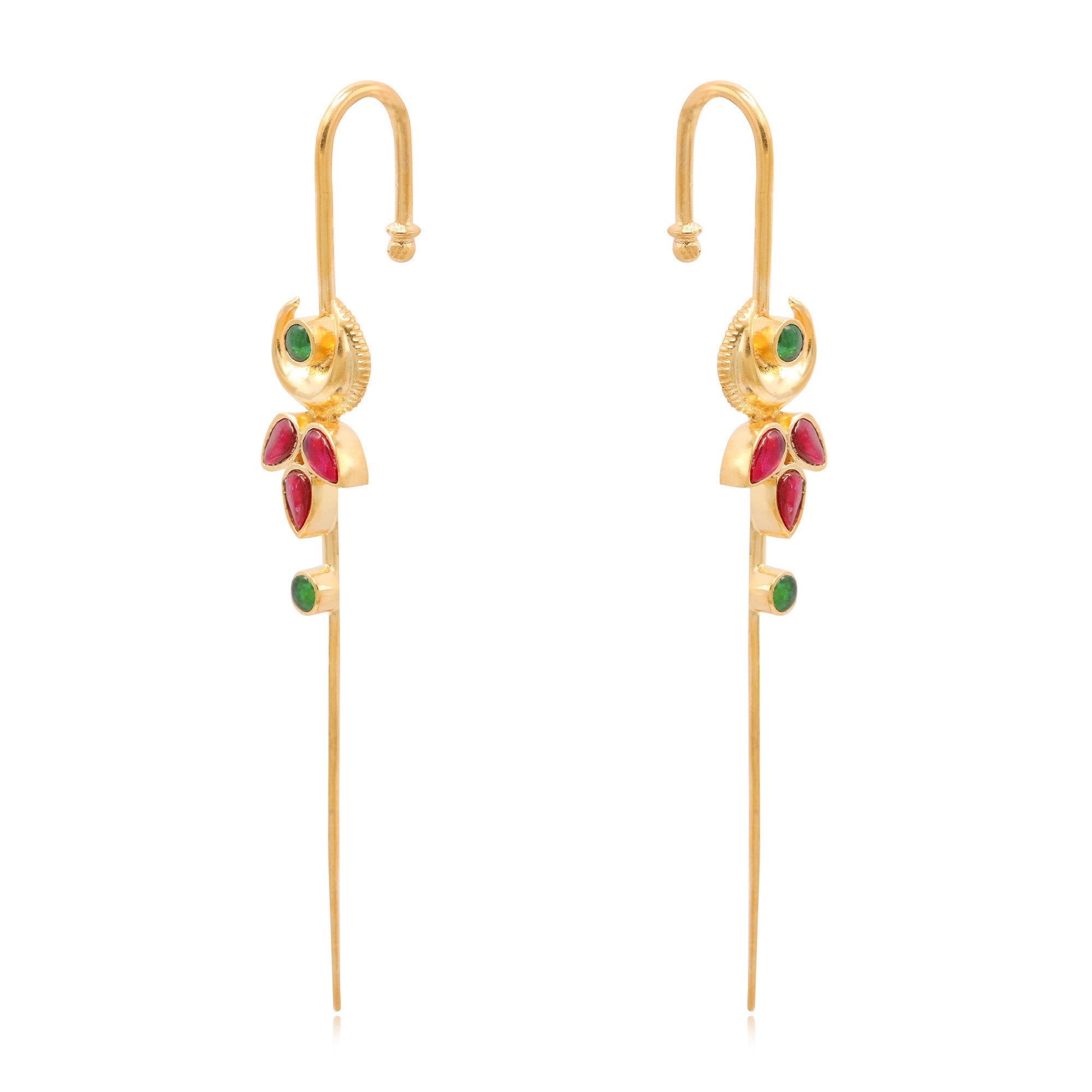 Silver Traditional Needle Earcuff