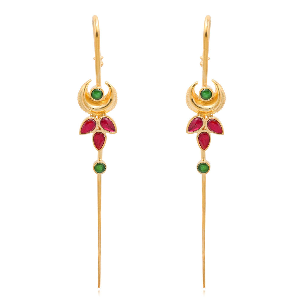Silver Traditional Needle Earcuff