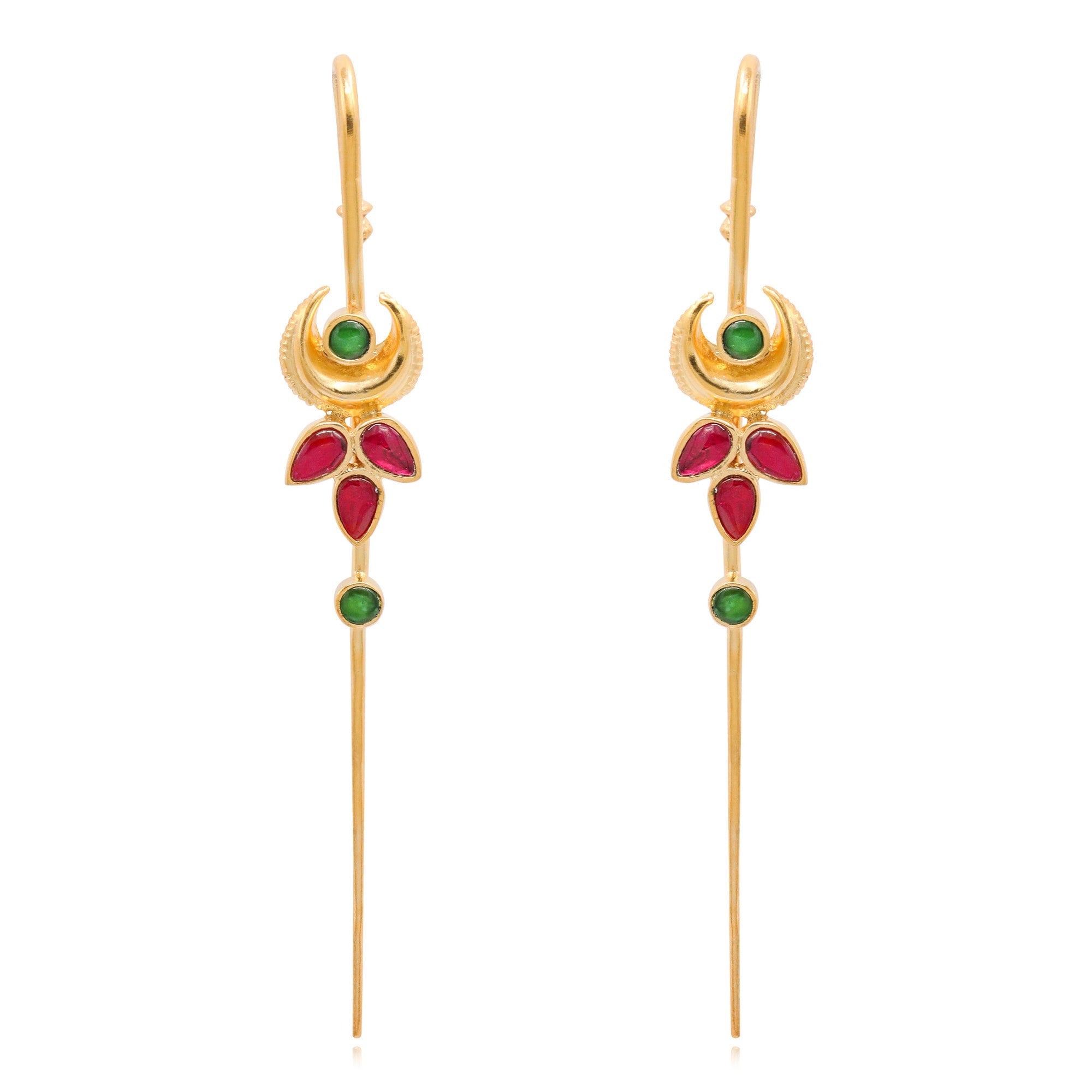 Silver Traditional Needle Earcuff