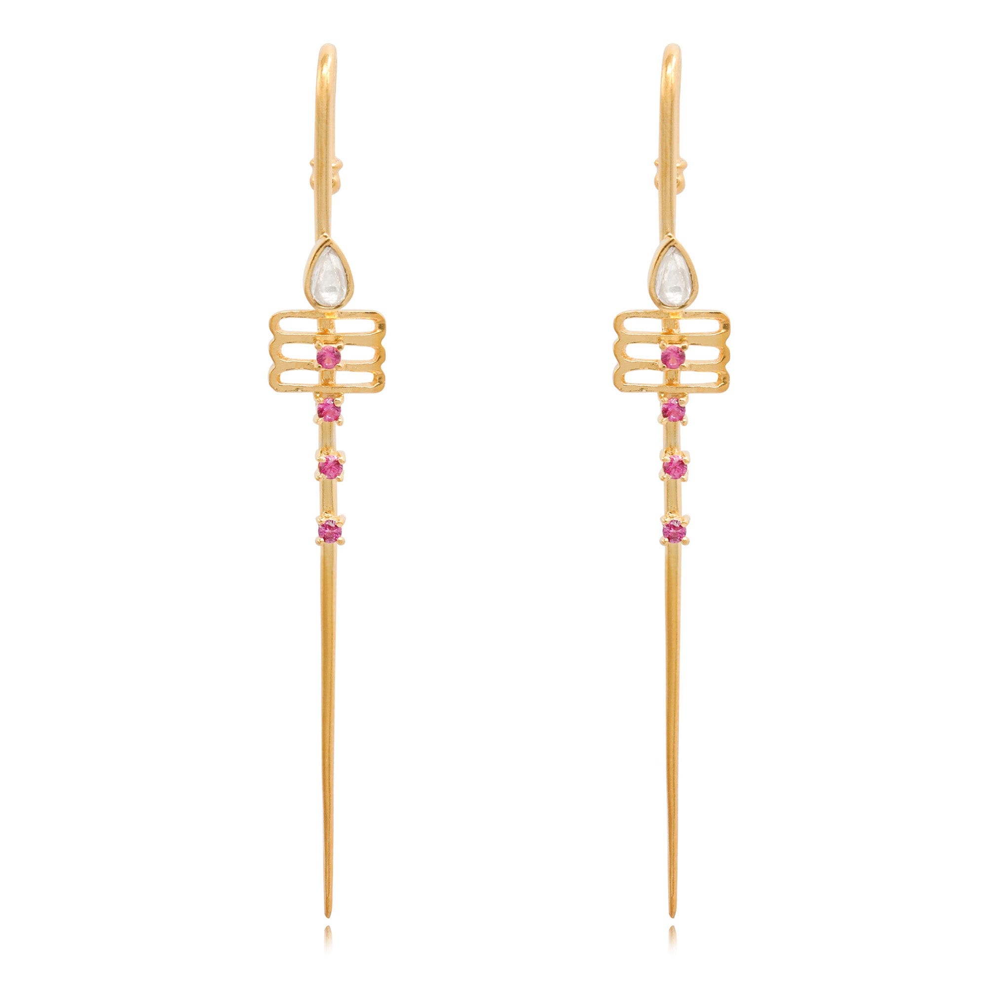 Murugan Trishul Silver 92.5 Needle Earcuff