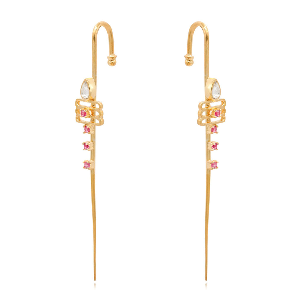 Murugan Trishul Silver 92.5 Needle Earcuff