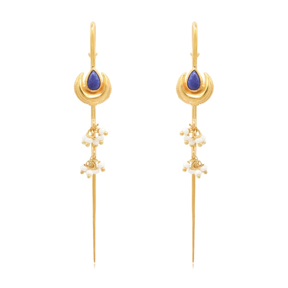 Silver Lapis EARCUFF