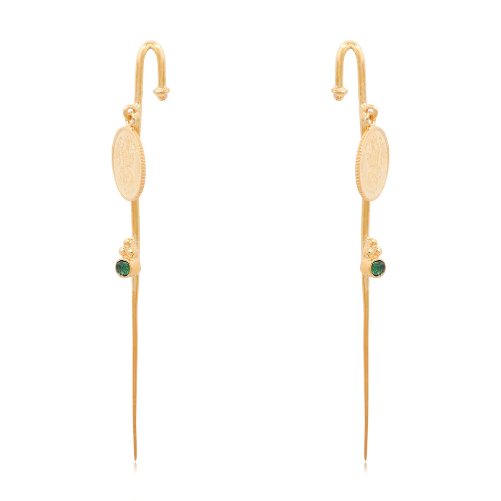 Silver Coin Earcuff