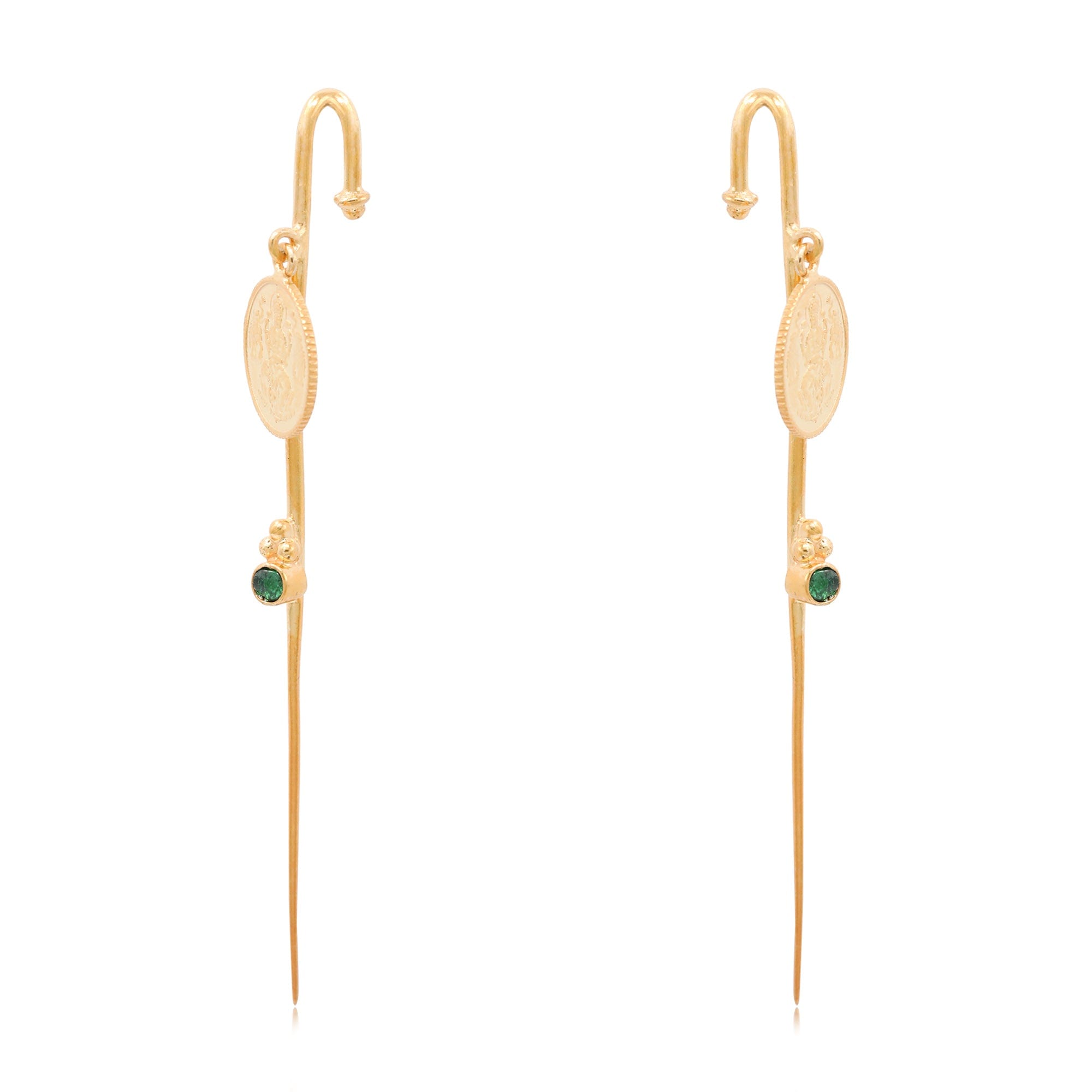 Silver Coin Earcuff