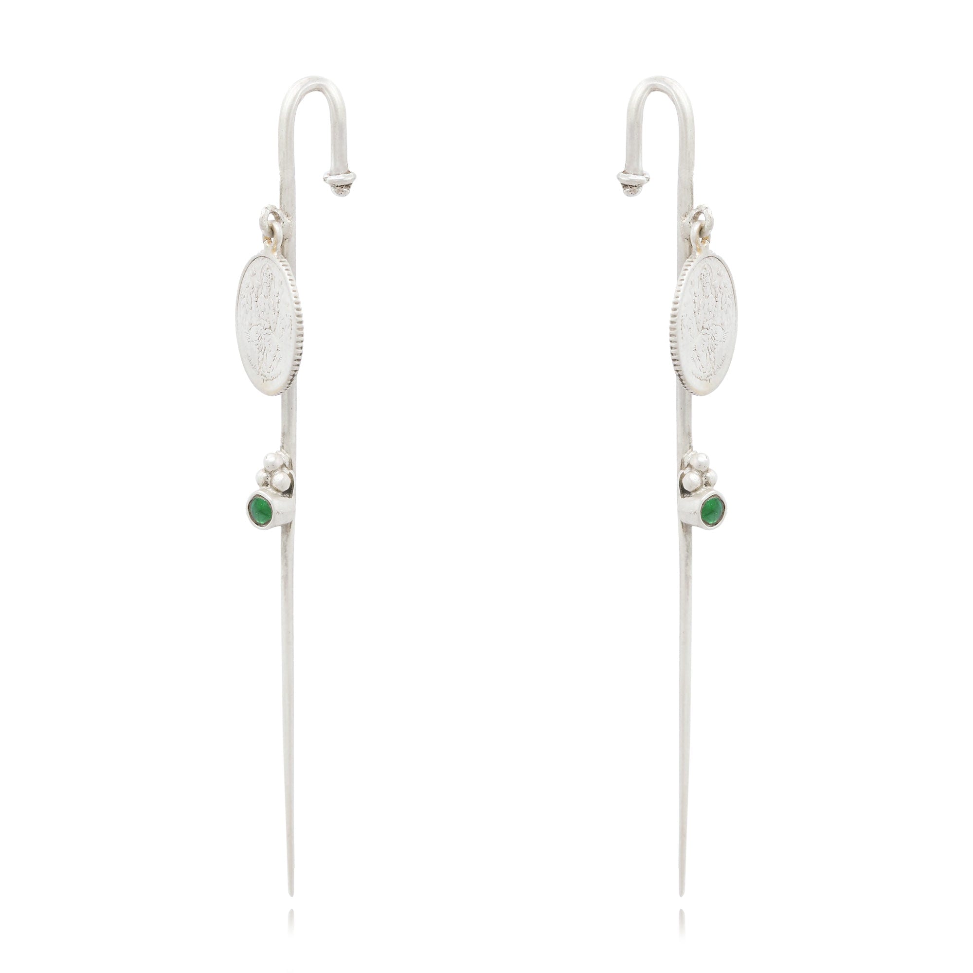 Silver Coin Earcuff