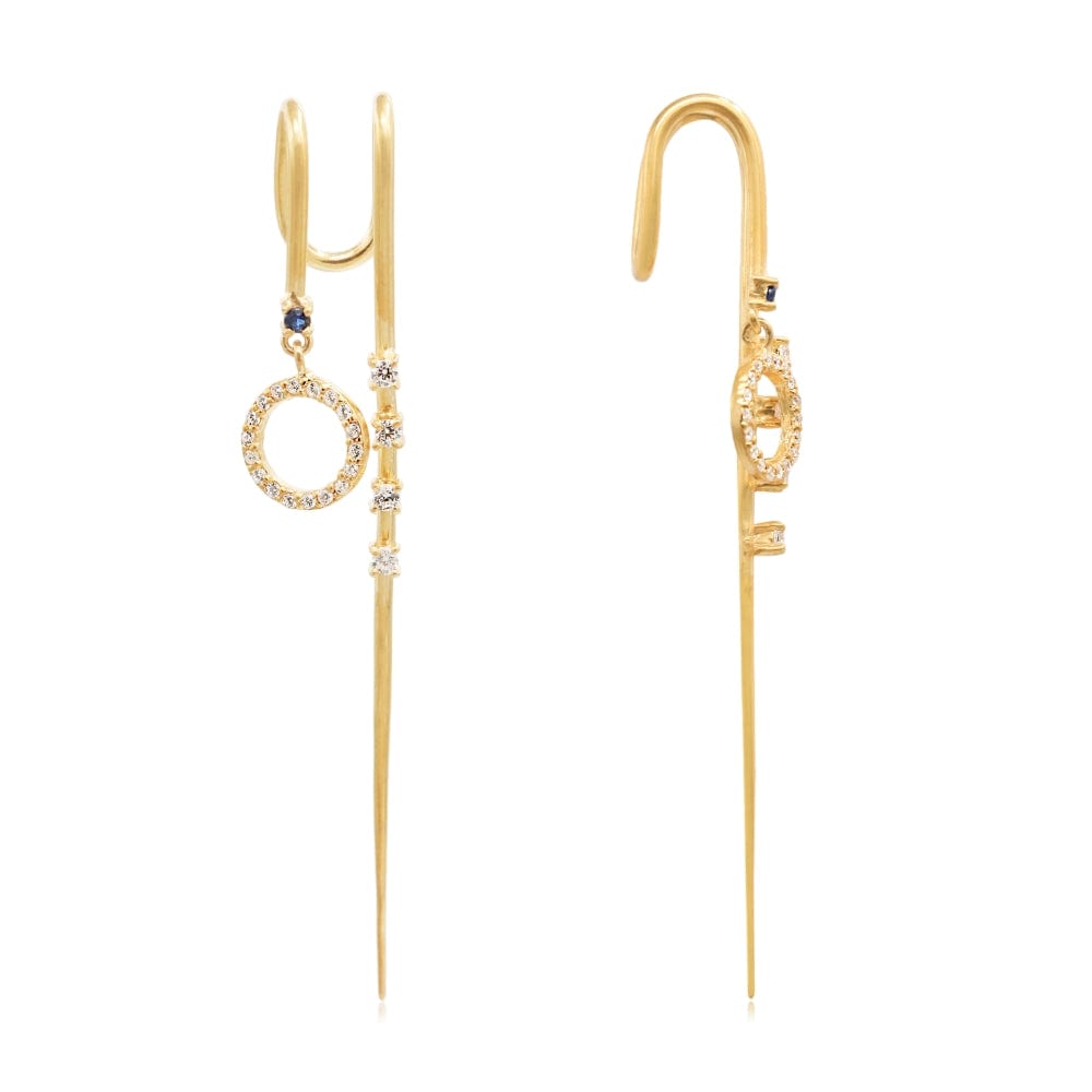 Silver minimal earcuff