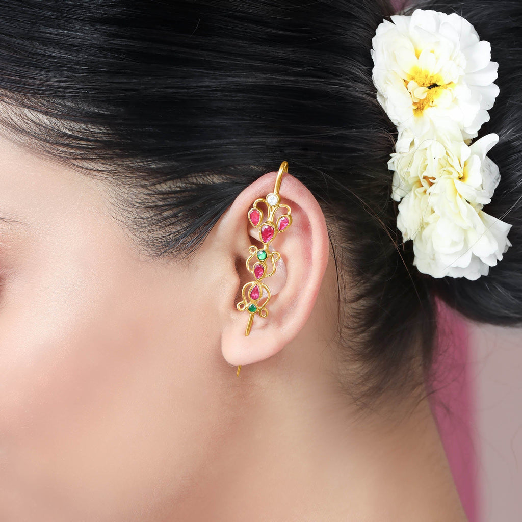 Traditional Silver 92.5 Needle Ear Cuff