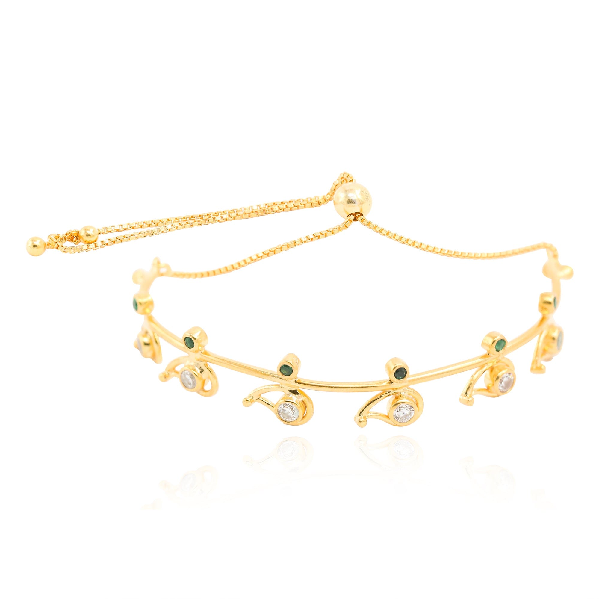 Silver Zircon Bangle