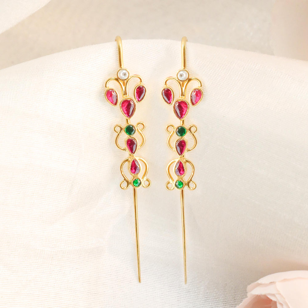 Traditional Silver 92.5 Needle Ear Cuff
