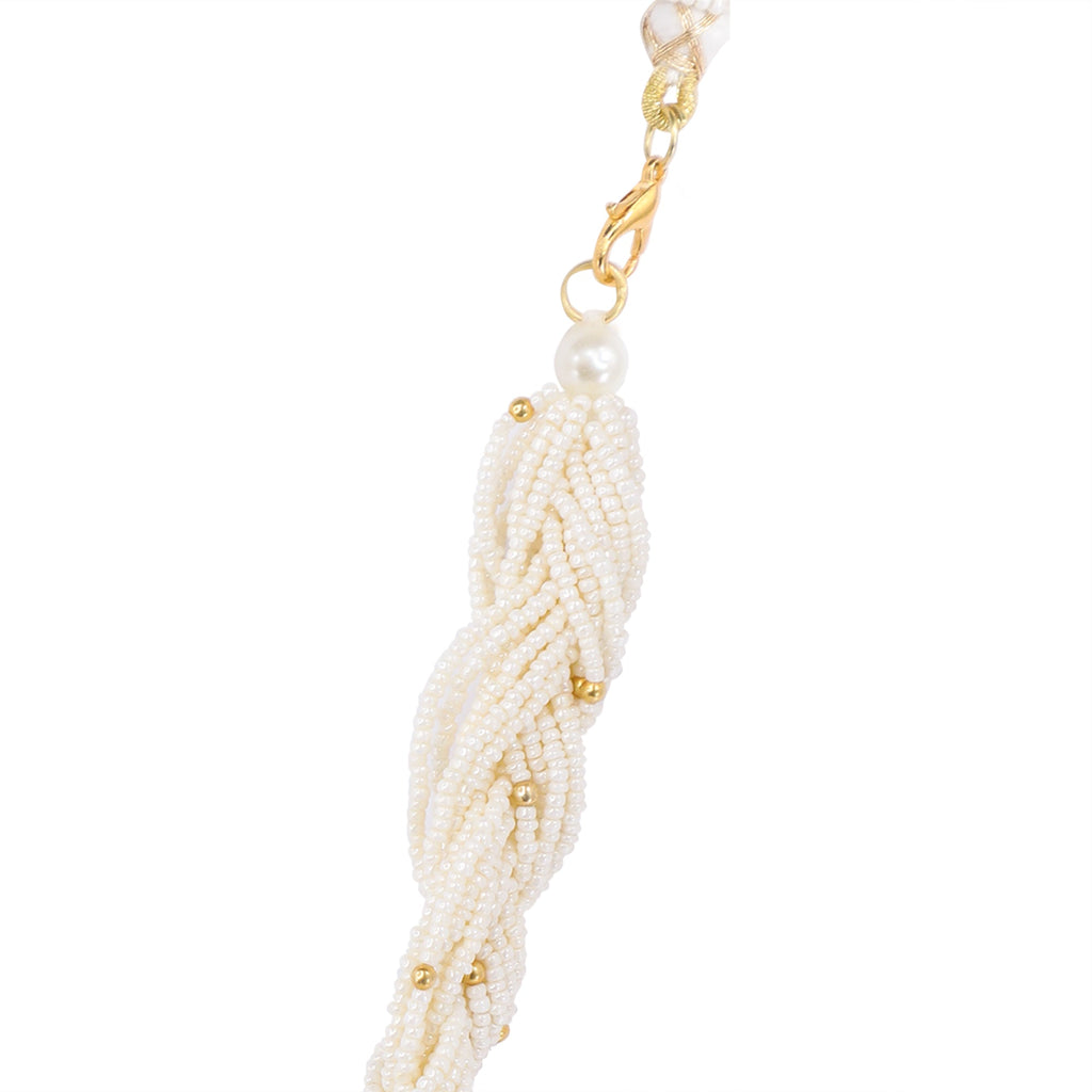 Silver 92.5 Elegant Kundan Choker With Pearl strings