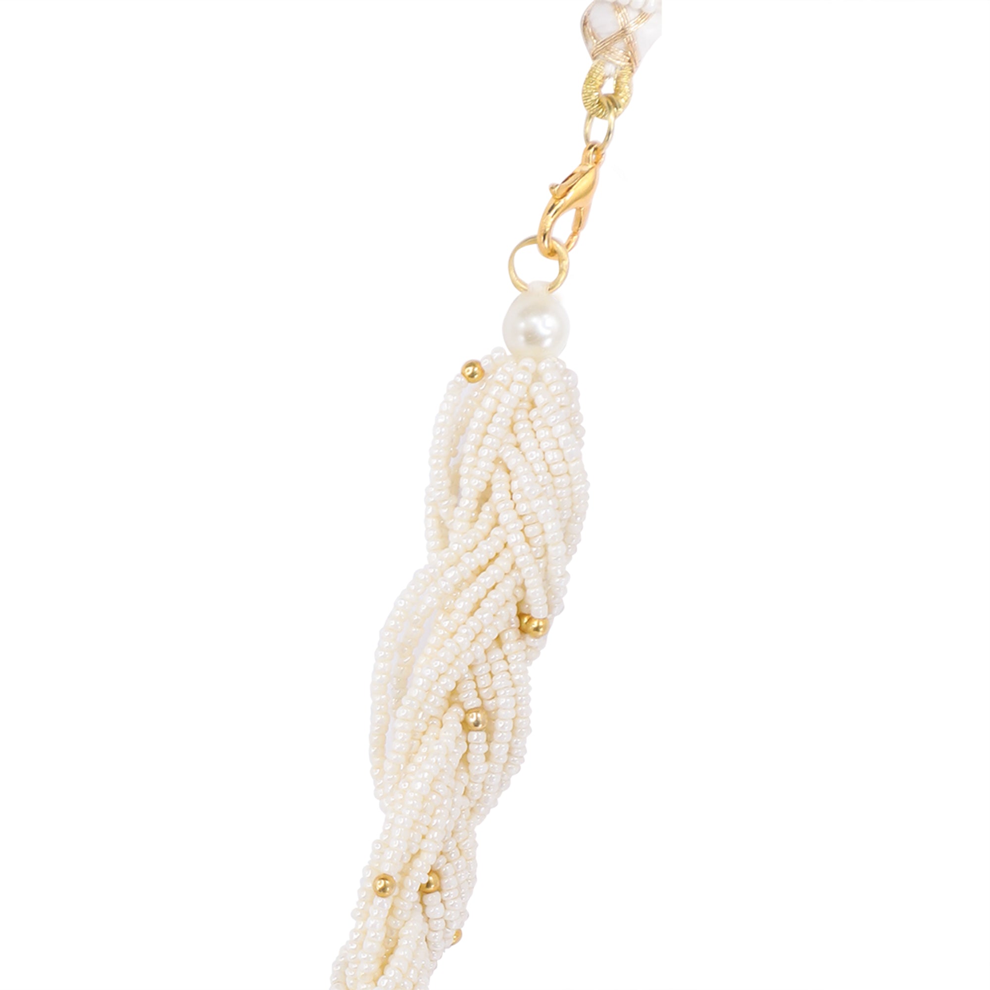 Silver 92.5 Elegant Kundan Choker With Pearl strings