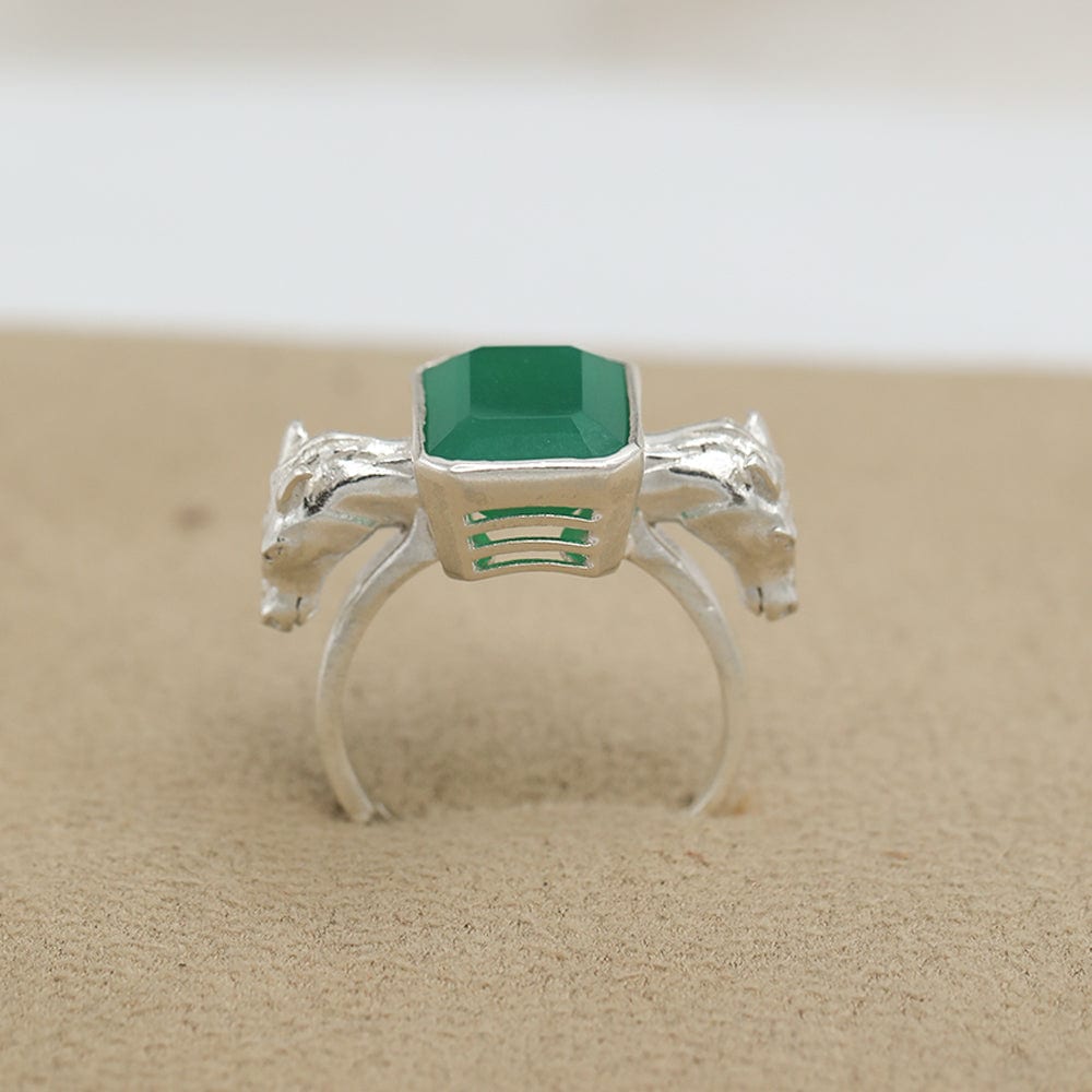 SITAYAN Silver Ashwamedh Ring