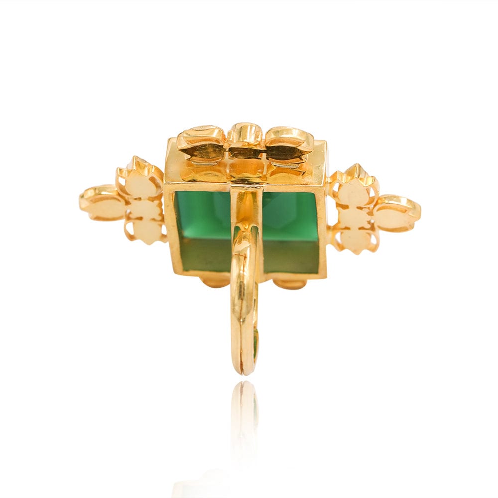 SITAYAN Green Statement Ring