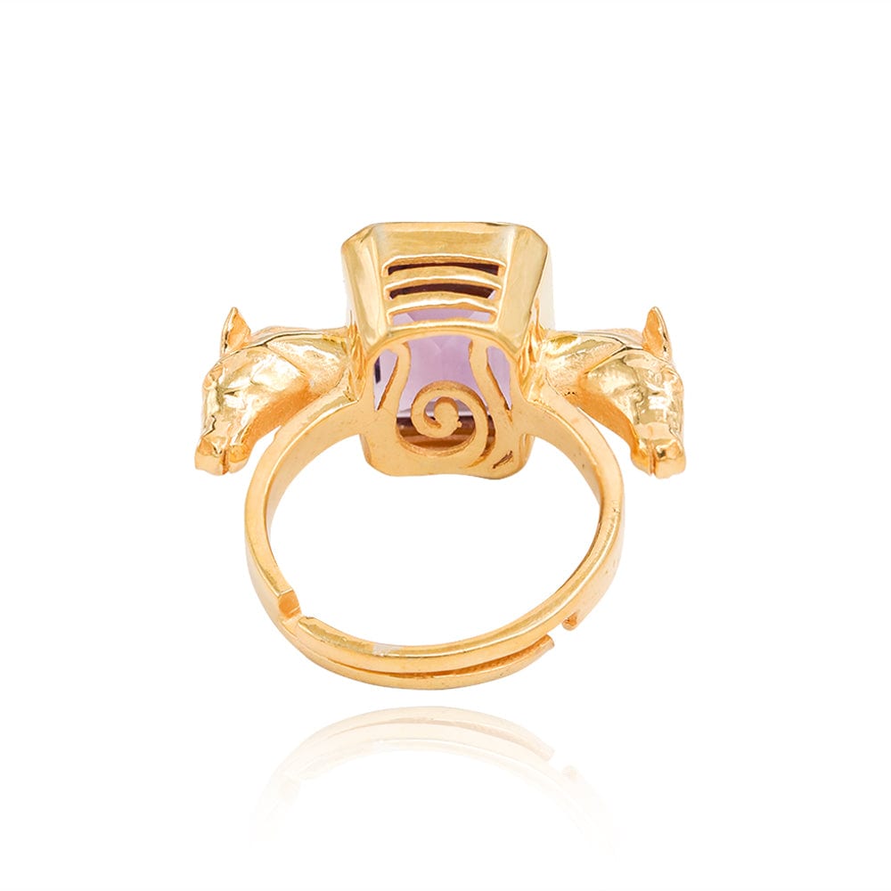 SITAYAN Ashwamedh Amethyst Ring
