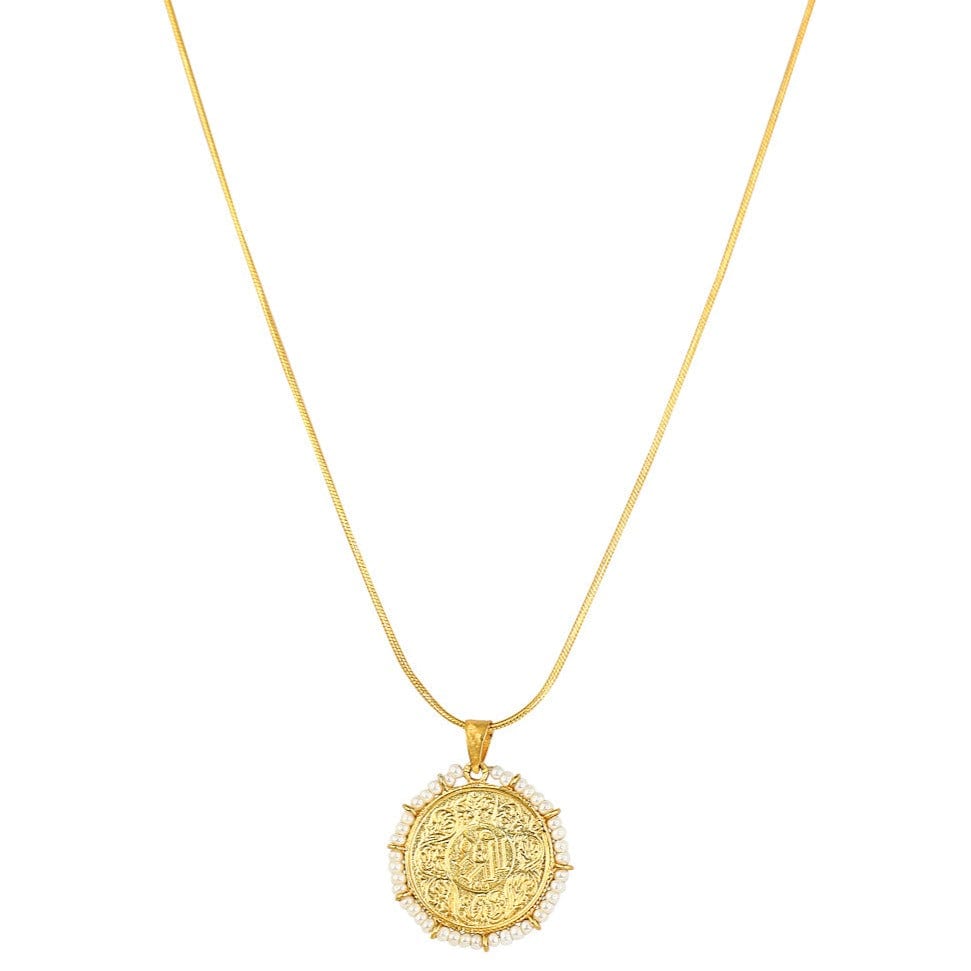 Kuber Silver Gold Plated Coin Necklace Necklaces - By Unniyarcha - Original Manufacturers of Silver Jewelry, Gold Plated Jewellery, Fashion Jewellery and Personalized Soul Bands and Personalized Jewelry