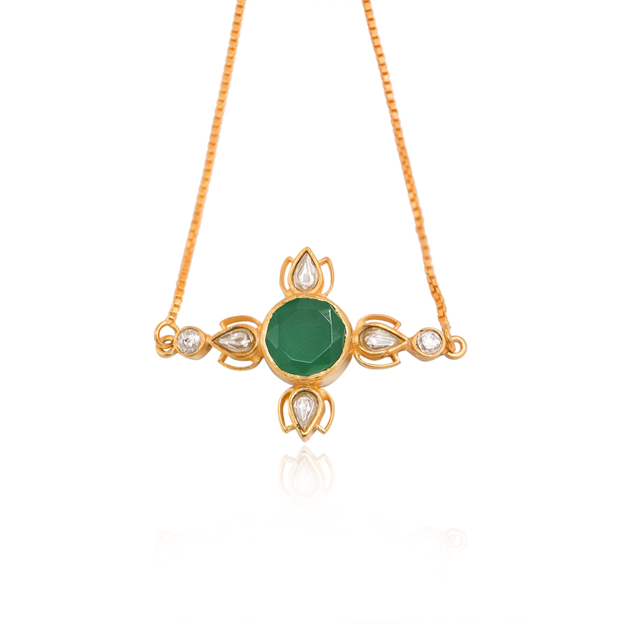 Silver 92.5 Sitayan Green Bracelet