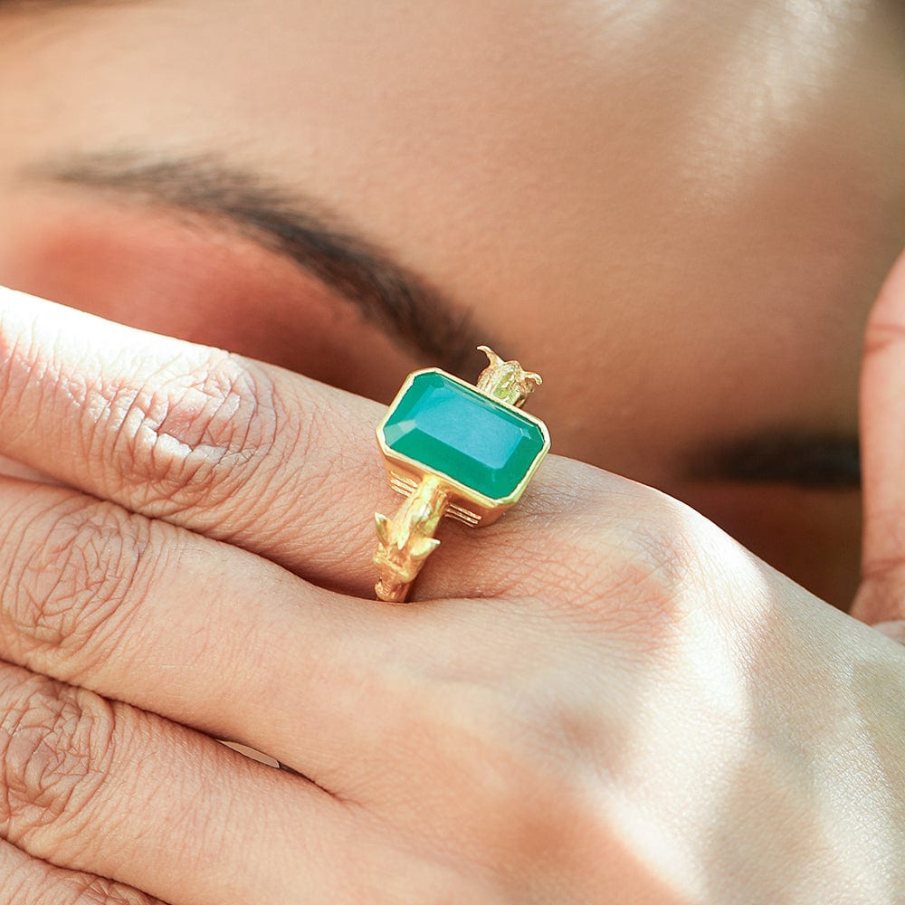 SITAYAN Silver Ashwamedh Ring