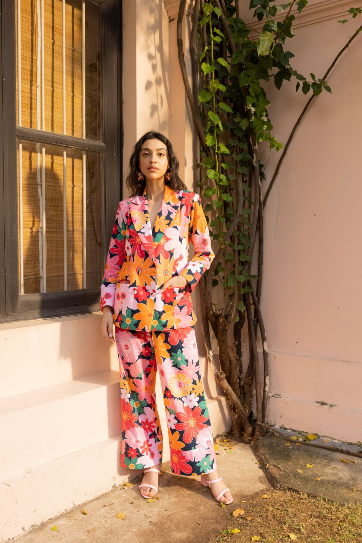 Bellini Blazer Set - Mosaic Pink Print (Set of 2)