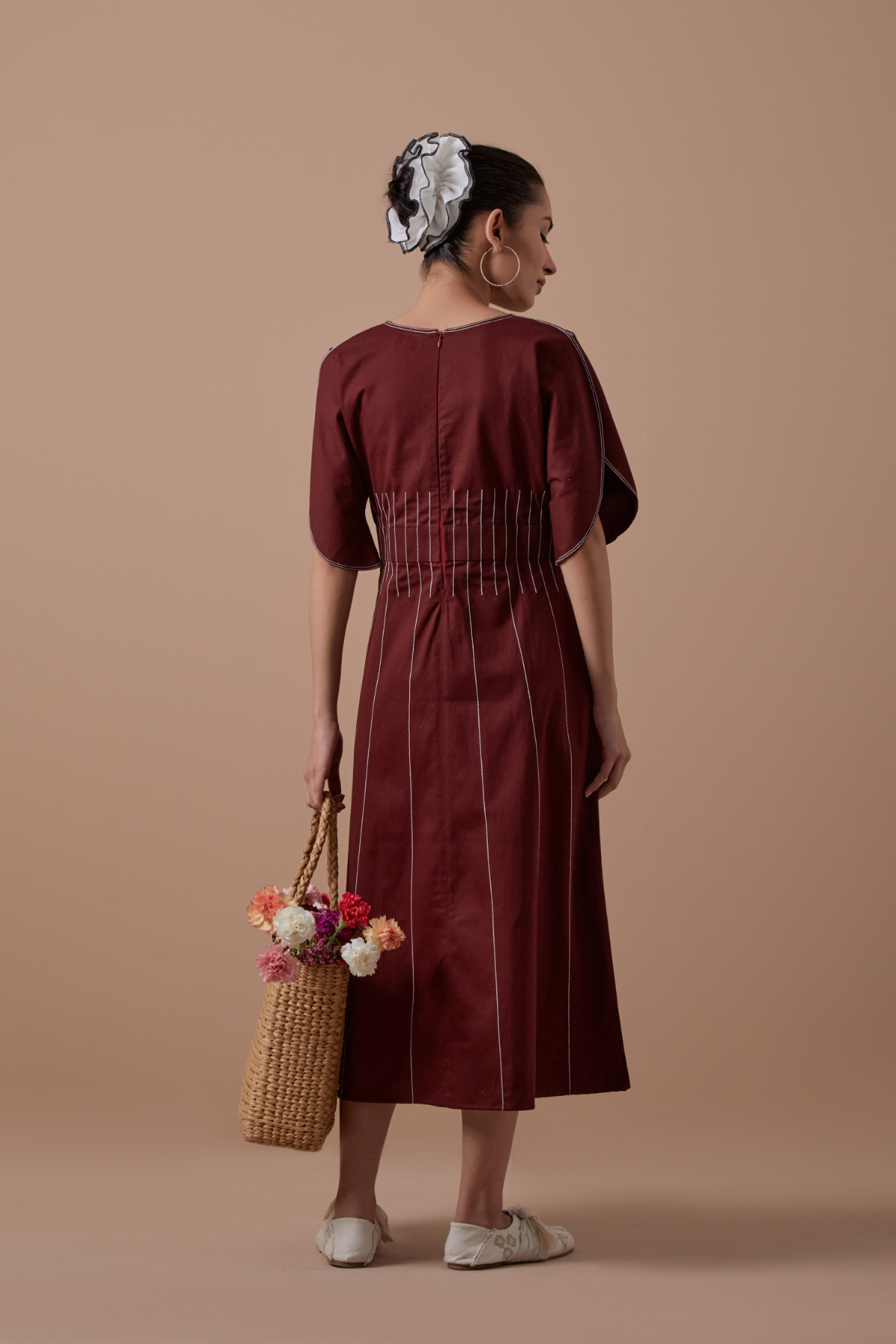 Maroon Sole Dress