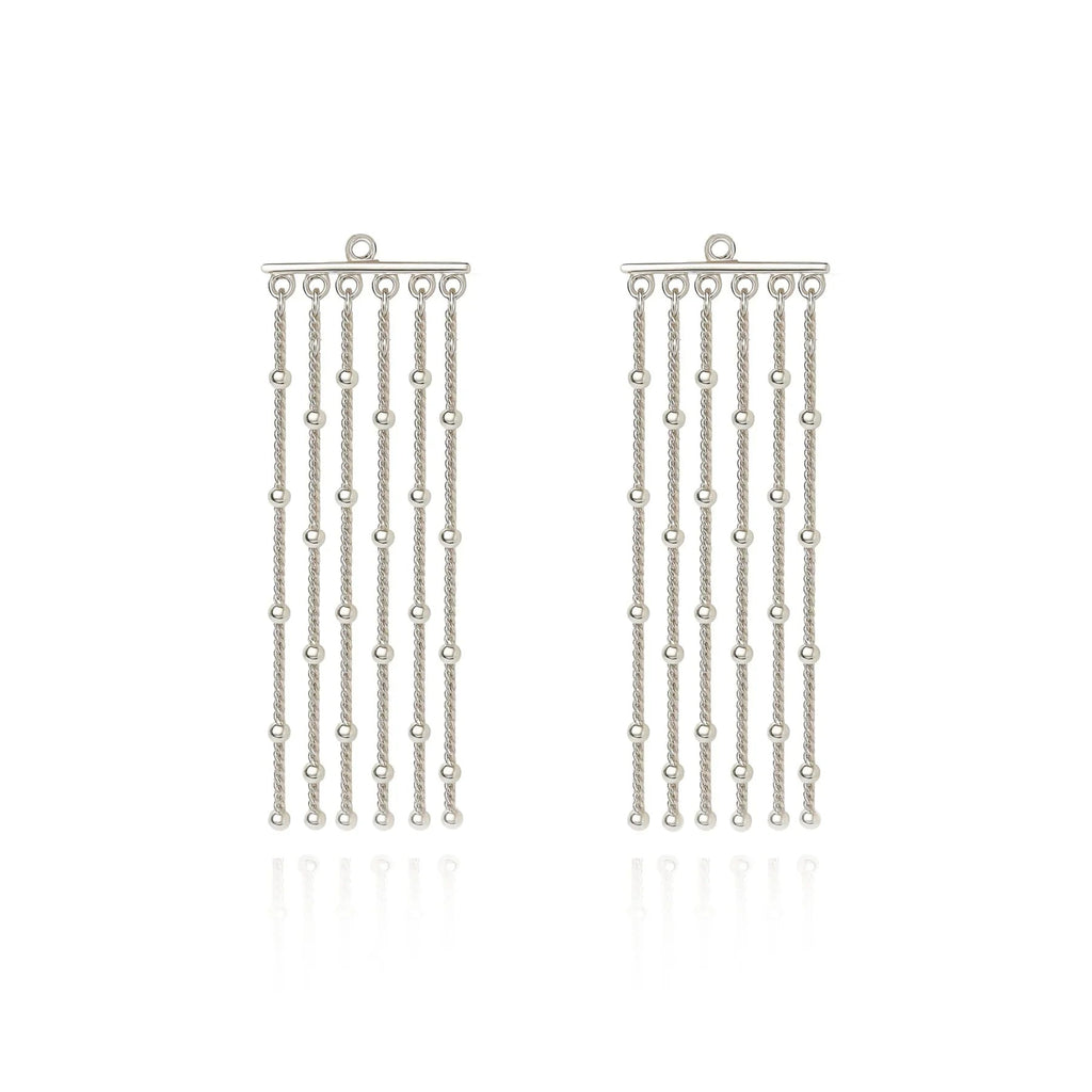 Pure 925 Silver Pearl & Dazzle Earrings