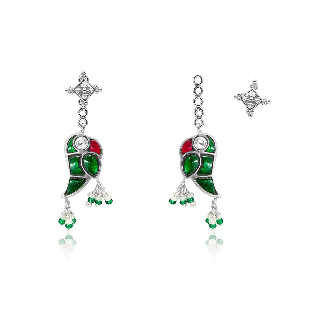 Mithu Silver Stud Earrings