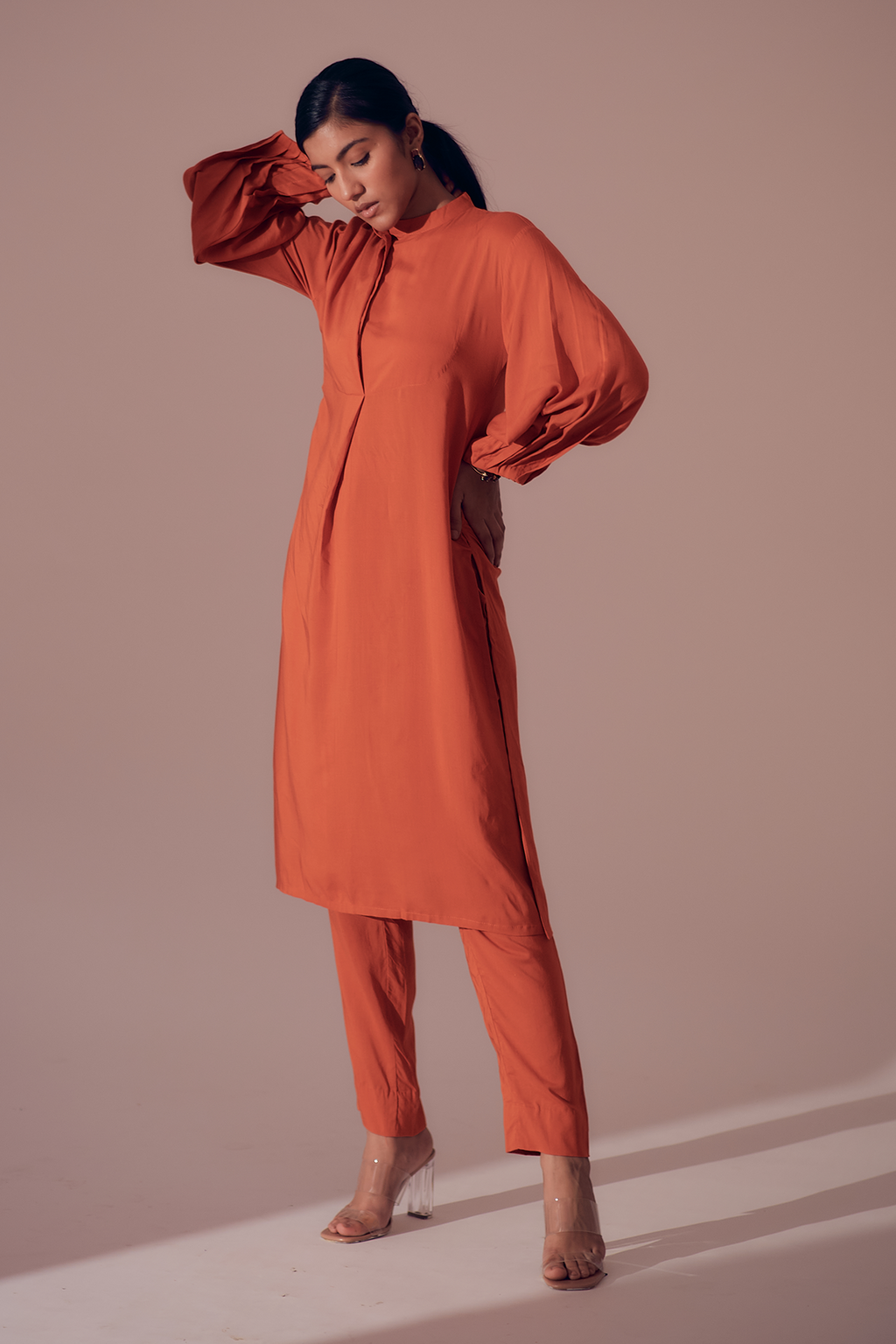Napa Long shirt - Sunset Orange
