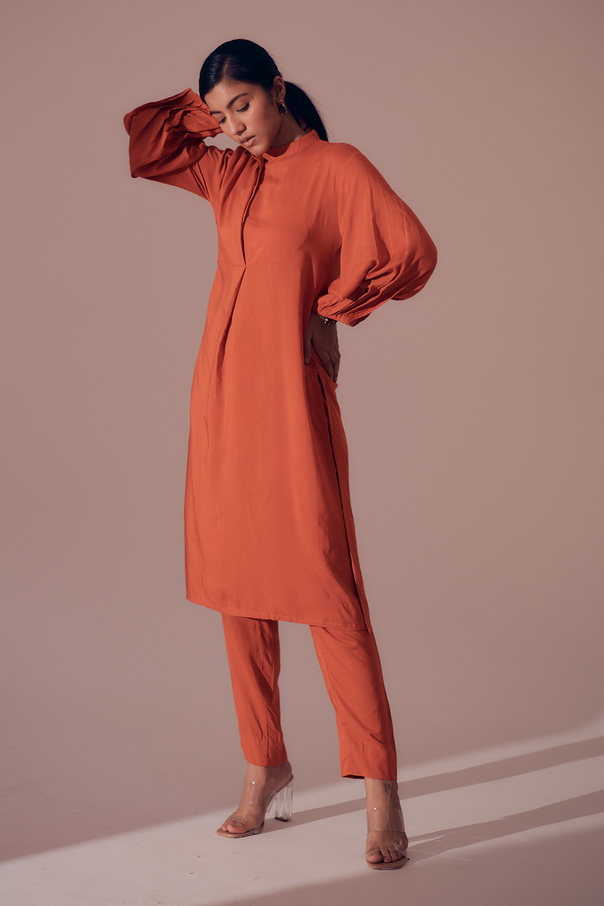 Napa Long shirt - Sunset Orange