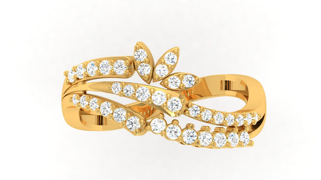 92.5 silver zircon mystic flow ring