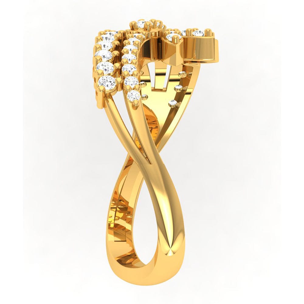 92.5 silver zircon mystic flow ring