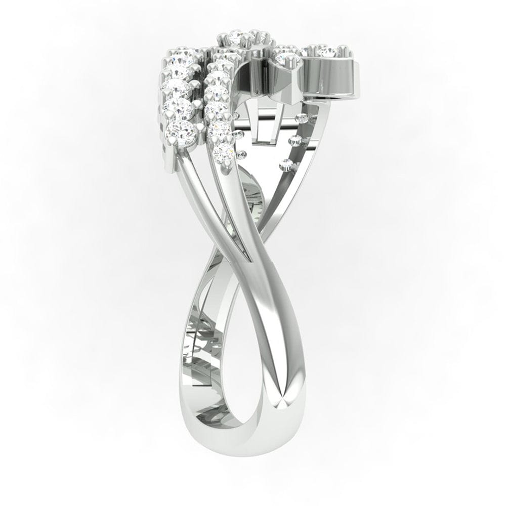 92.5 silver zircon mystic flow ring