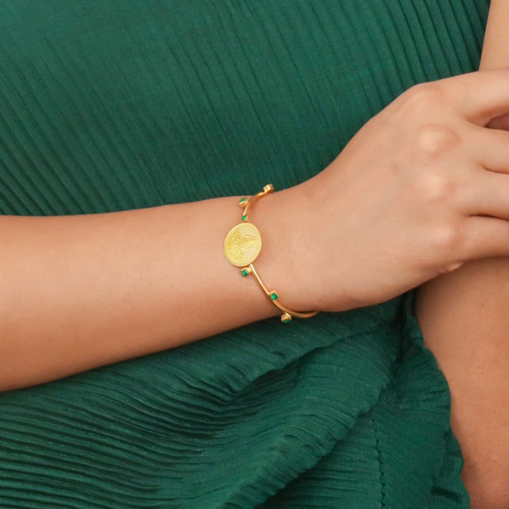 Lakshmi 999 Silver Lakshmi Cuff