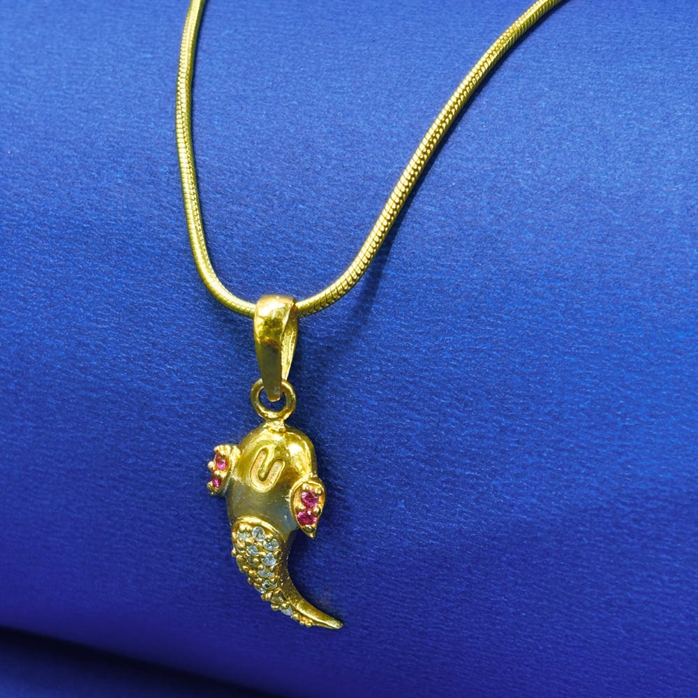 Pure Silver Shree Ganesha Pendant and Chain