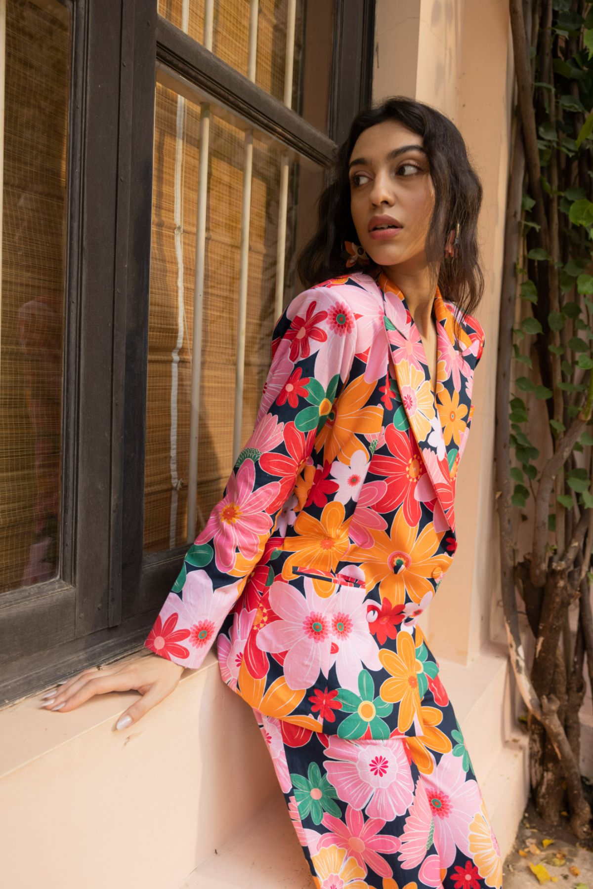 Bellini Blazer Set - Mosaic Pink Print (Set of 2)