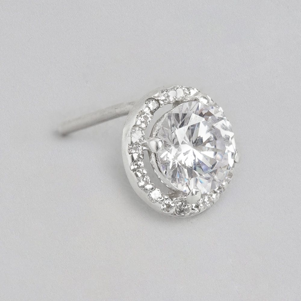 92.5 Silver Whirl Stud Earrings