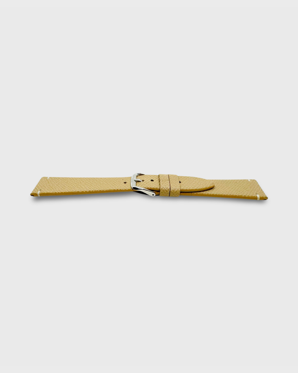 LATTE__INTRO STRAP - FOR QUARTZ, MECHANICAL & SMART WATCHES [Duo Stitch in Italian Epsom Leather] HEllO