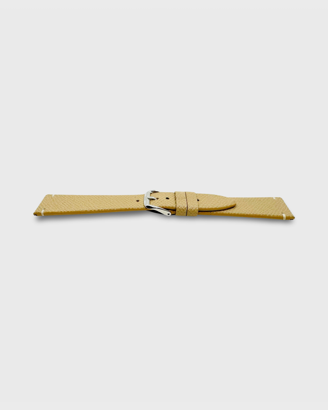 LATTE__INTRO STRAP - FOR QUARTZ, MECHANICAL & SMART WATCHES [Duo Stitch in Italian Epsom Leather] HEllO