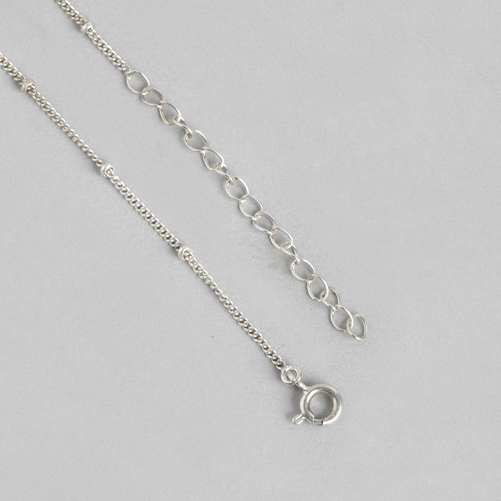 92.5 Silver Red Kundan Sacred Lotus Necklace