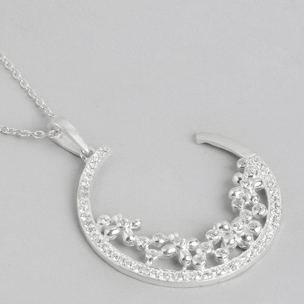 Silver Zircon Necklace