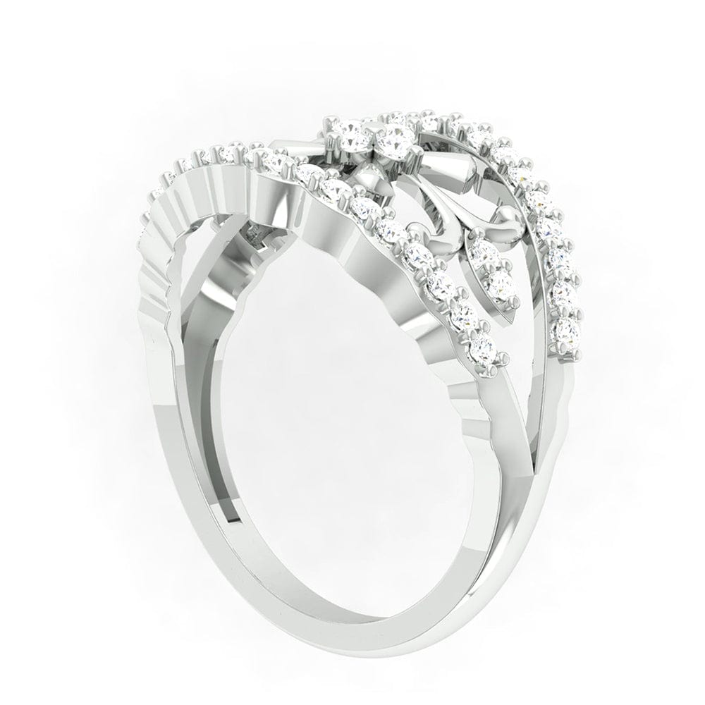 92.5 silver zircon majestic ring