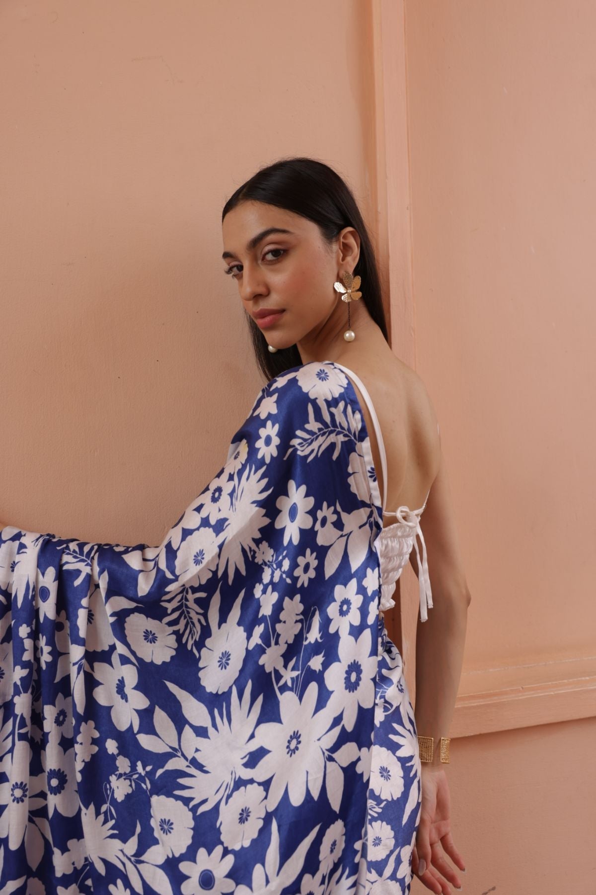 Rhythm Saree & Blouse - Oasis Blue Print (Set of 2)
