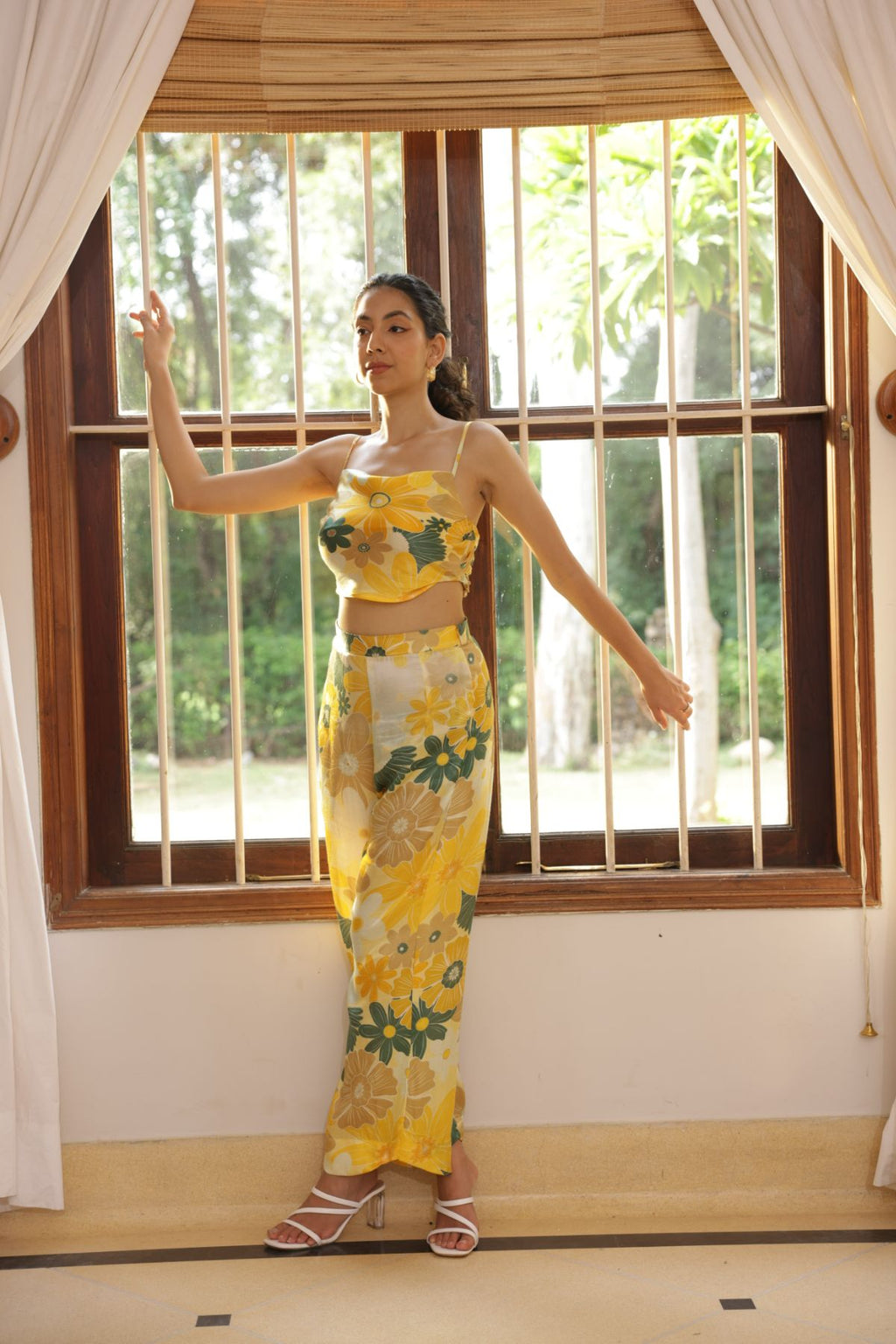 Calla Pants - Mosaic Yellow Print