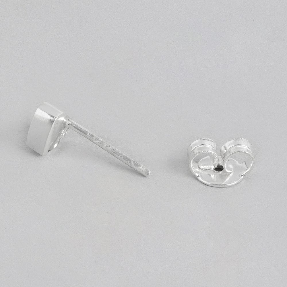 92.5 Silver Kundan heart Earrings