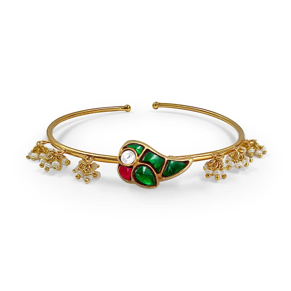Mithu Silver Cuff with pearls