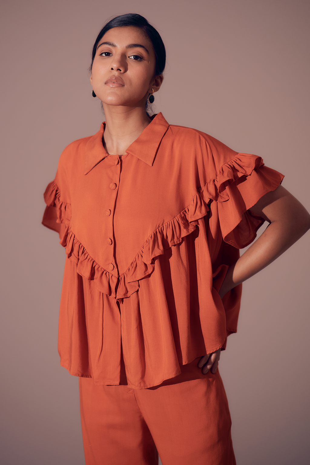 Fiji Top - Sunset Orange