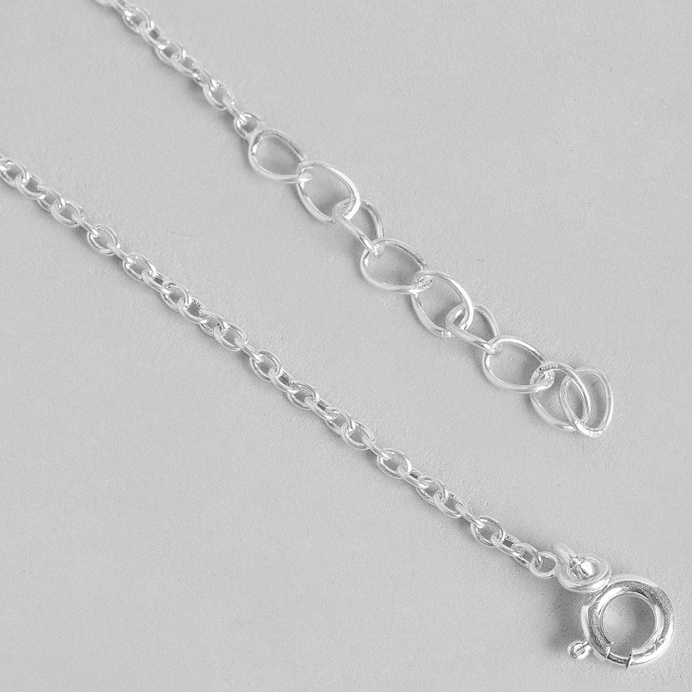 Silver Green Butterfly Necklace