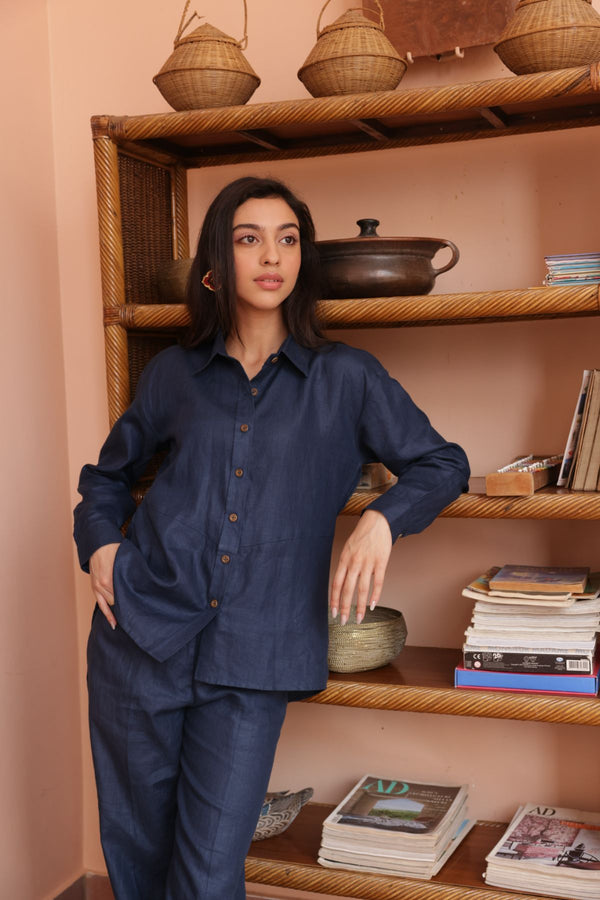 100% Navy Co-ord Set (Set of 2)