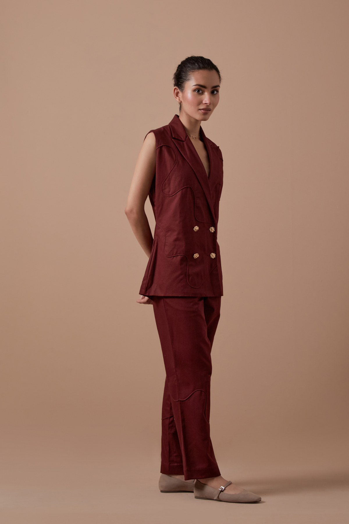 Merlot Half Blazer